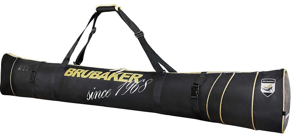 BRUBAKER Ski Bag - Black/Golden - 170 or 190