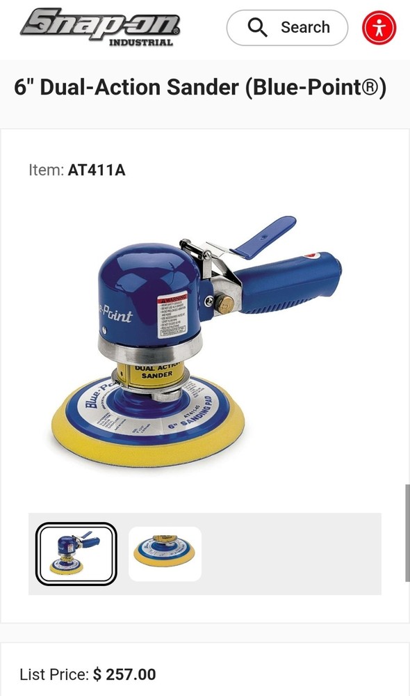 6" Dual-Action Sander (Blue-Point®)