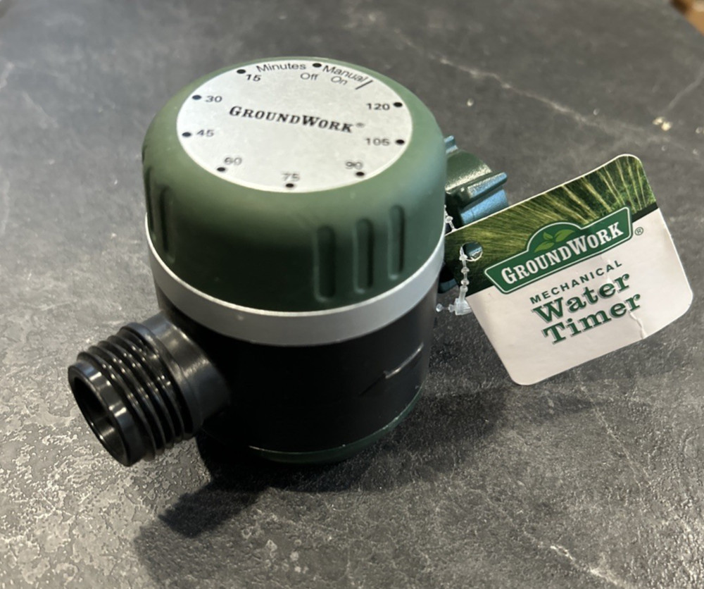 New GroundWork Mechanical Water Timer ABS Plastic Green 8 Separate Settings