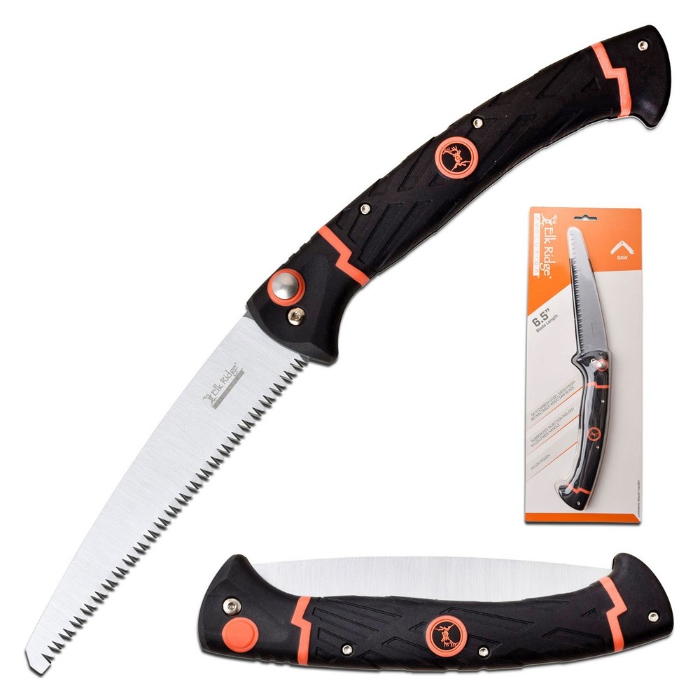 Elk Ridge Evolution Wire Folding Saw-Nylon Fiber & Rubber Handle + Nylon Sheath