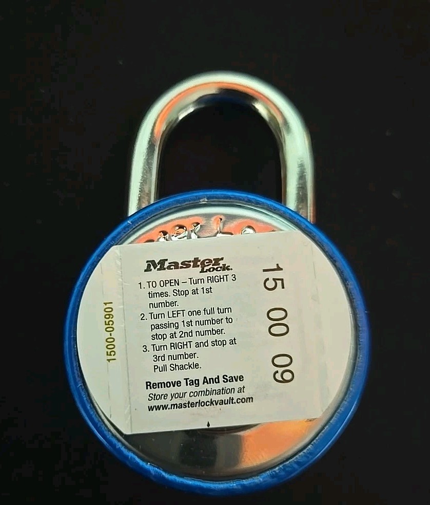 Master Combination Padlock ~ NWOP~ Blue
