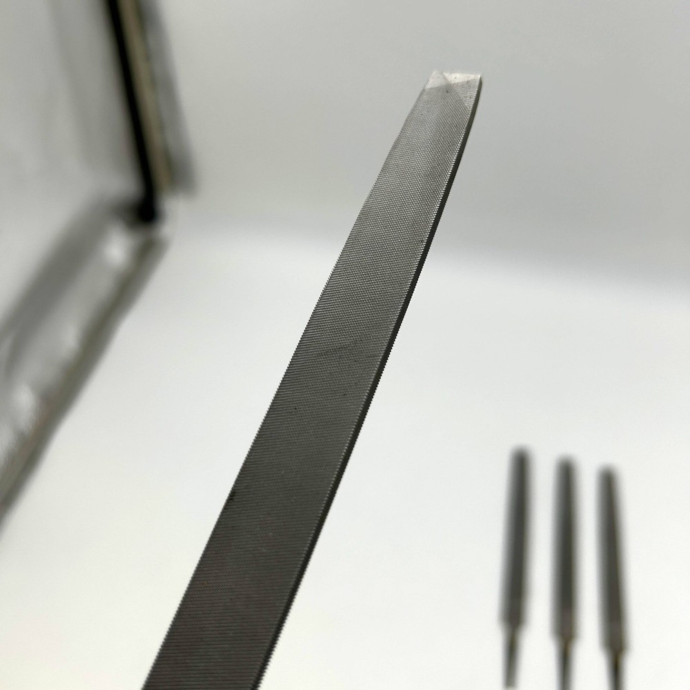 Nicholson 6" Flat Double / Single Cut Smooth File 03533N Rectangular w/ Tang 4pk