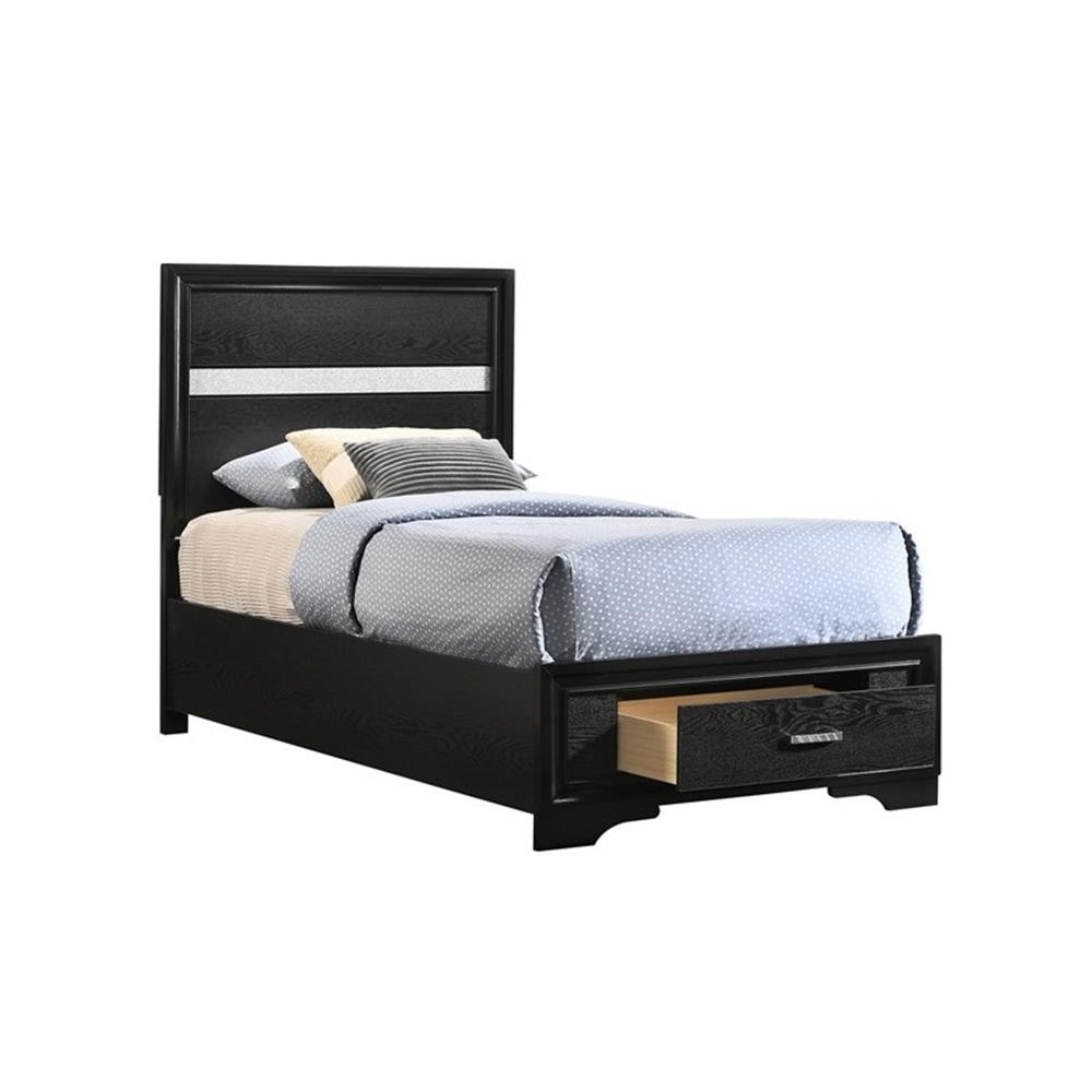 Miranda 5-piece Twin Bedroom Set Black