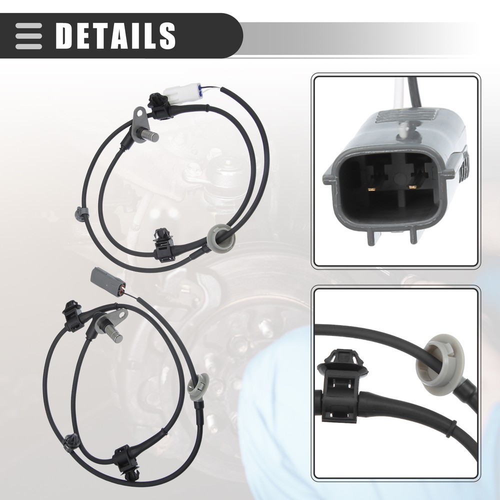 Pack (1) Front Left Right ABS Sensor for Mazda CX-7 2007-2012
