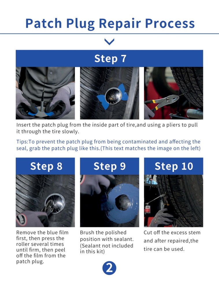 FullMayPro Tire Repair Patch Tool Kit Includes