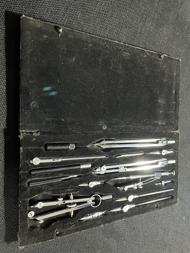 Vintage BOFA Drafting Set D415 15pc In Case