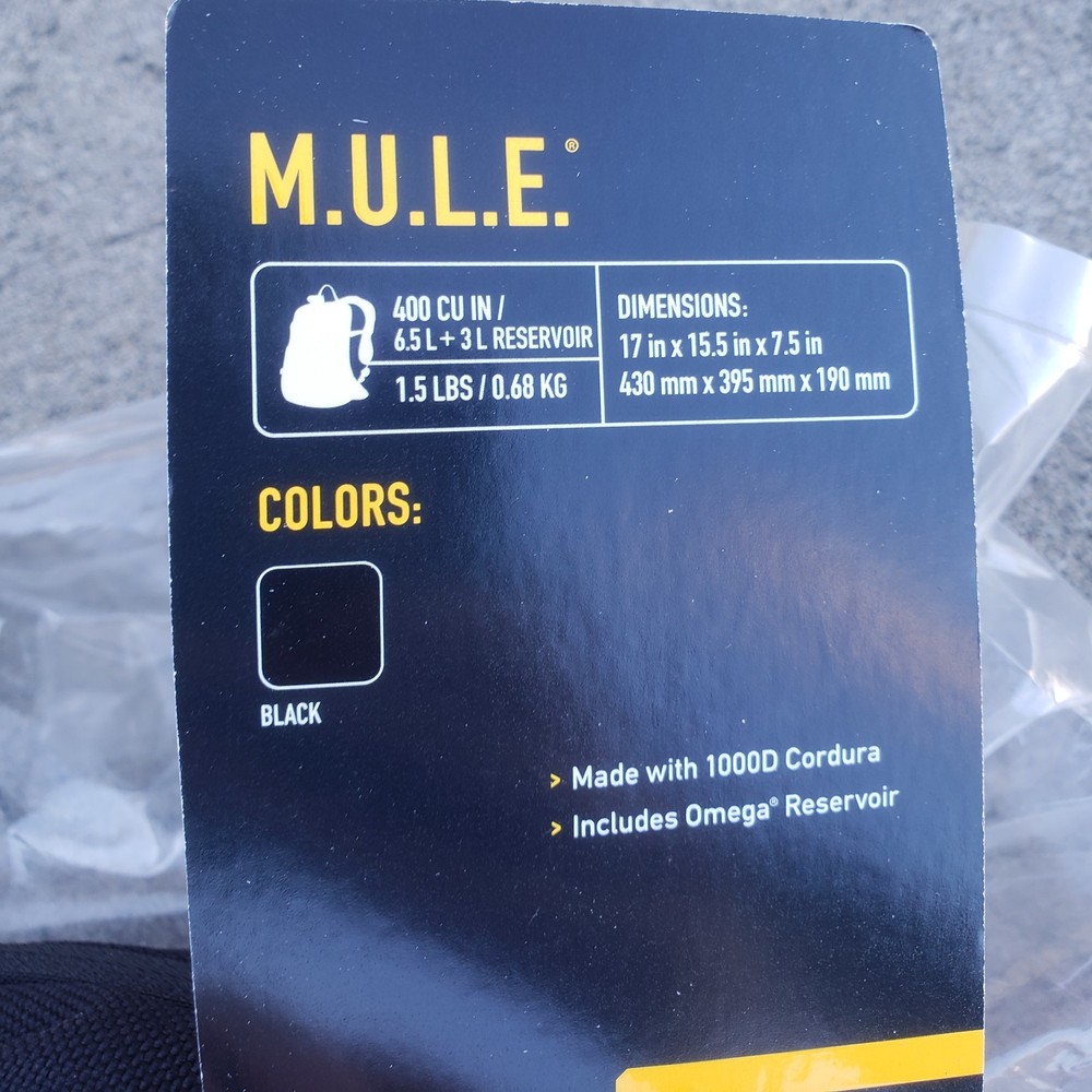 Camelbak M.U.L.E. Maximum Gear Hydration Backpack Pack MOLLE Mil-Spec MULE Black