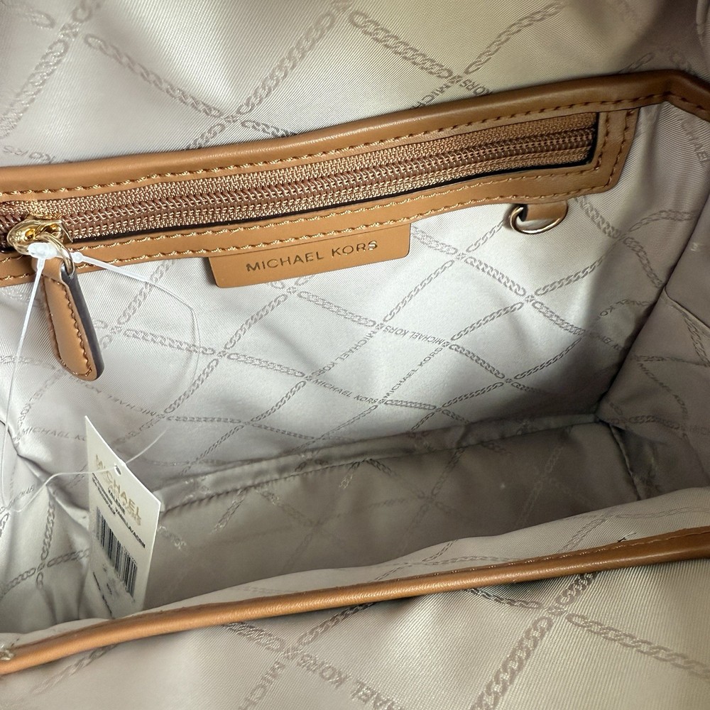 Michael Kors Valerie Medium Logo Backpack Vanilla NWT