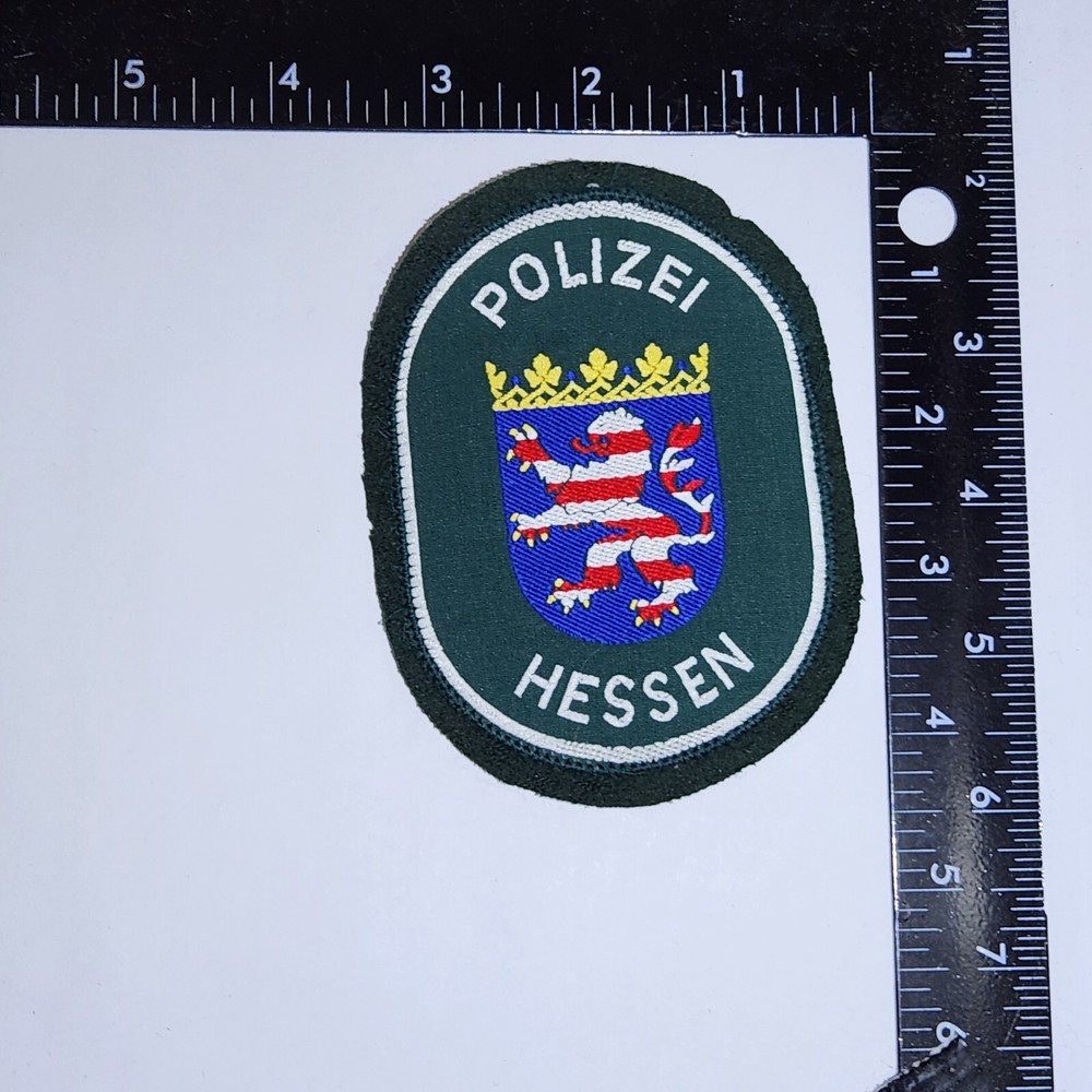 Polizei Hessen Patch. 3x4 Inches. Great Condition!