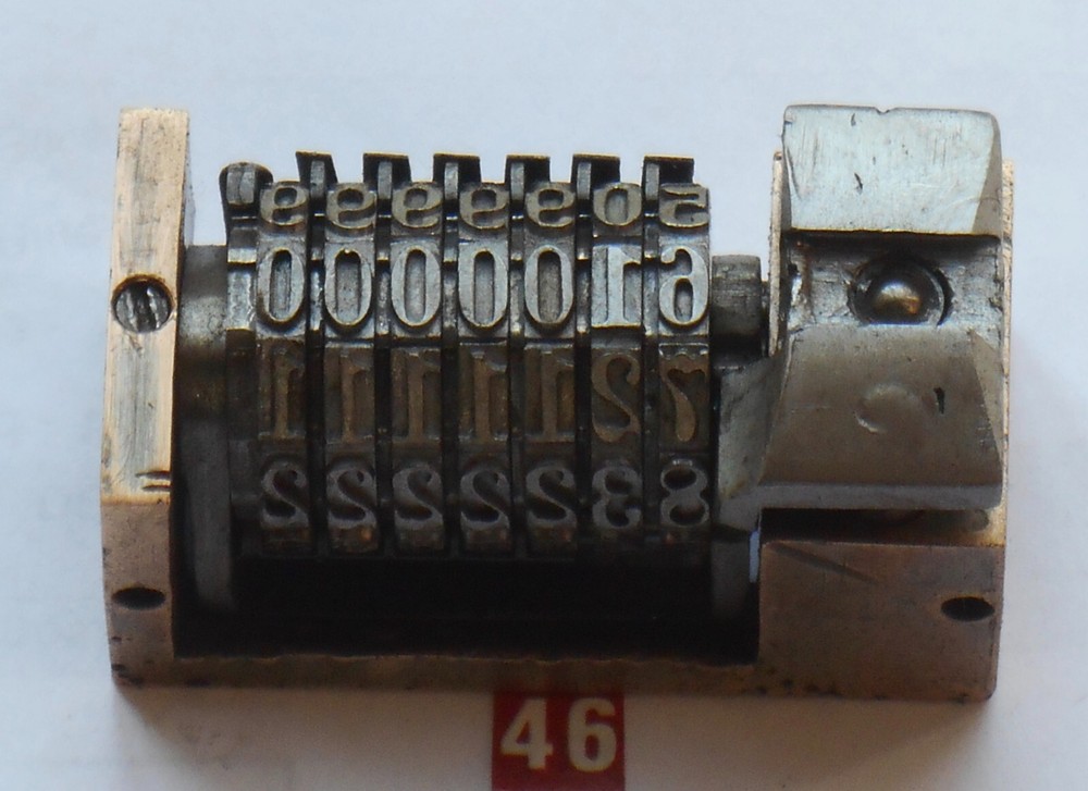 Letterpress Numbering machine | (Roberts #28) | 46