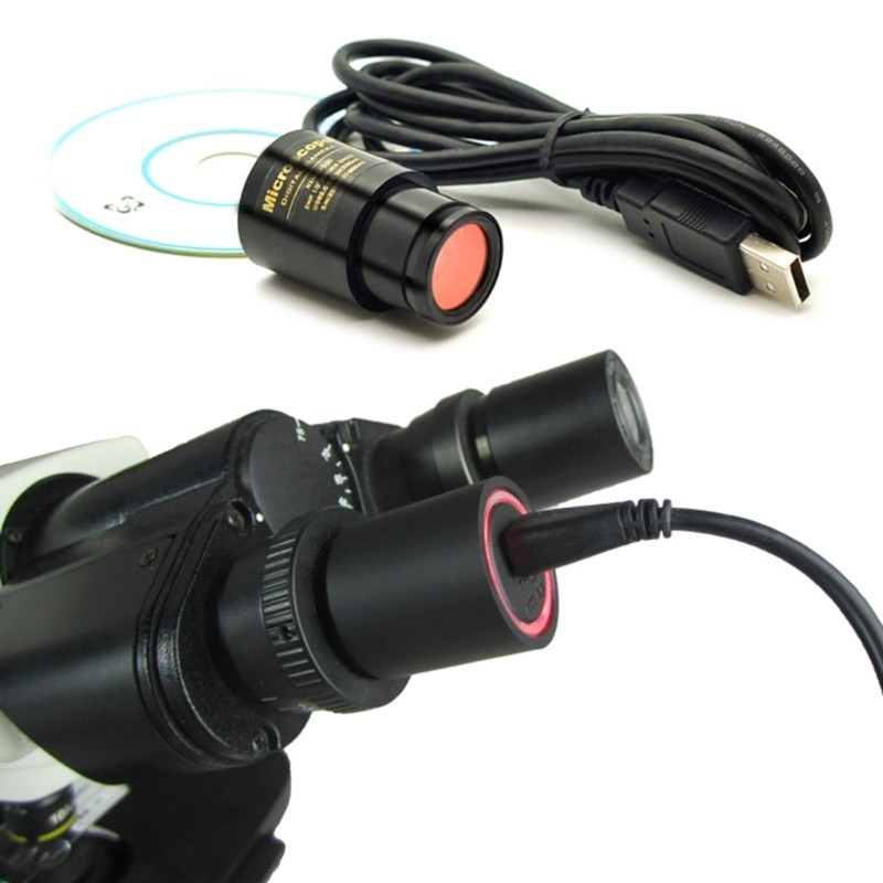 2MP USB Cmos Camera Electronic Eyepiece Microscope Free Driver High Resolution