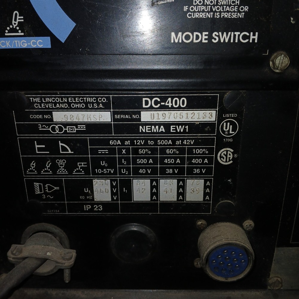 lincoln ideal arc dc 400