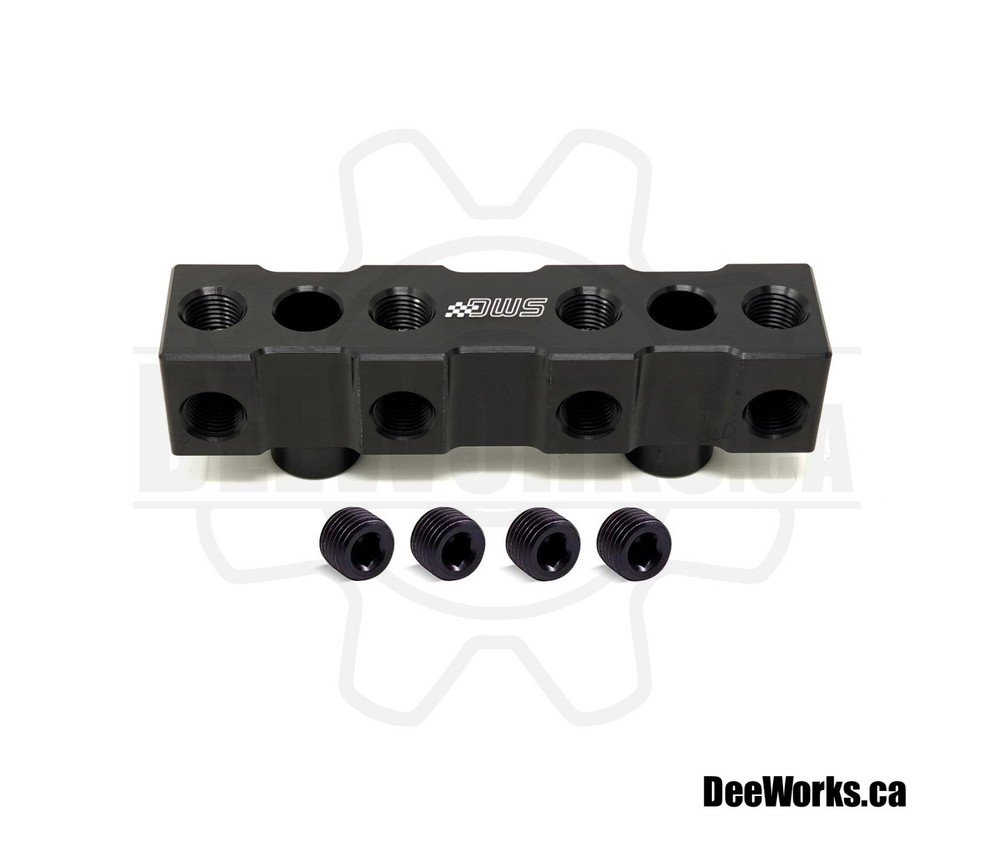 4 Port Remote Sensor Block Mount - Billet Aluminum