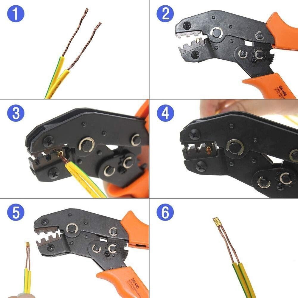 500PCS U-shaped Crimp Terminal Wire Docking Quick Connectors USA
