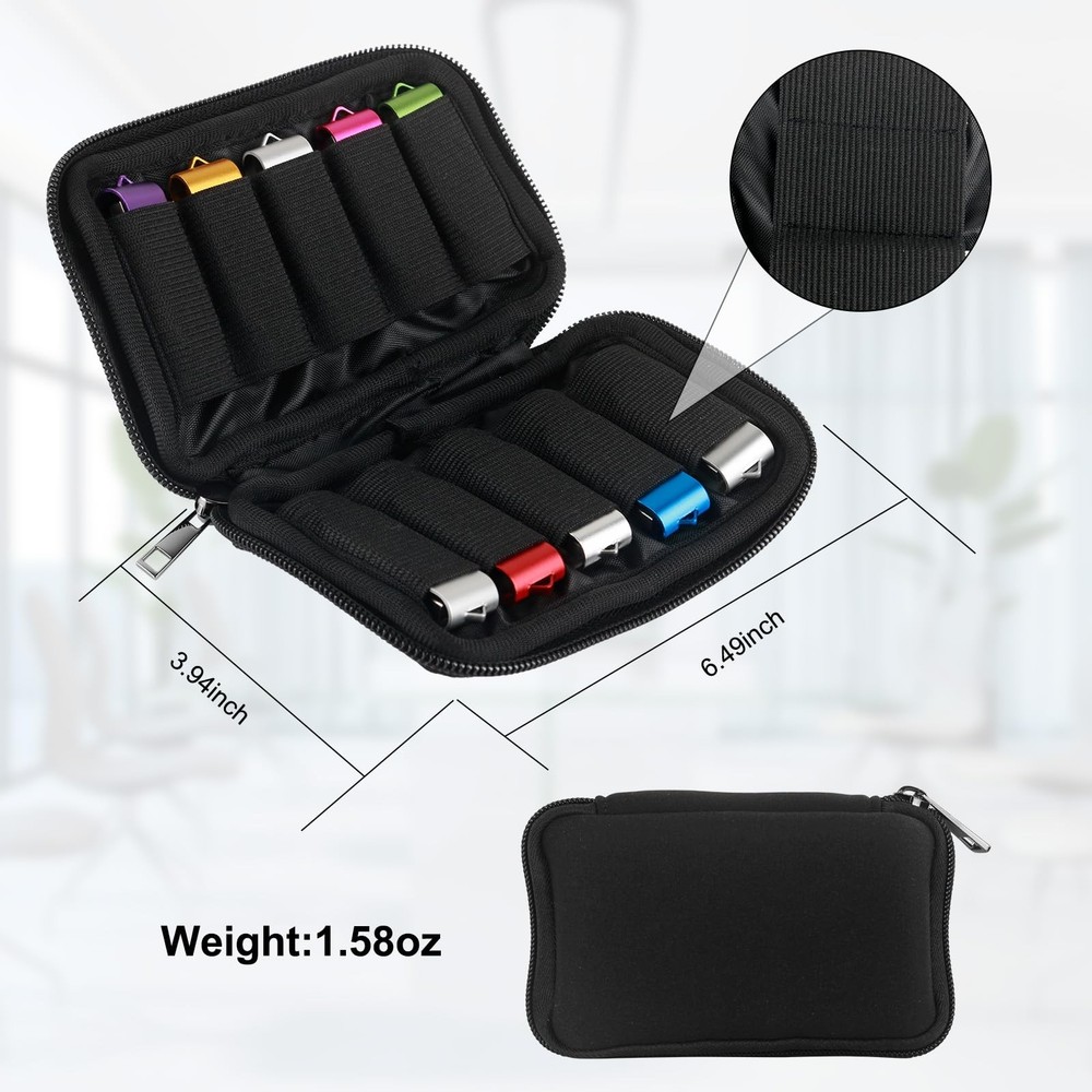 10 Slots Flash Drive Case USB Storage Case Portable Thumb Drive USB Holder
