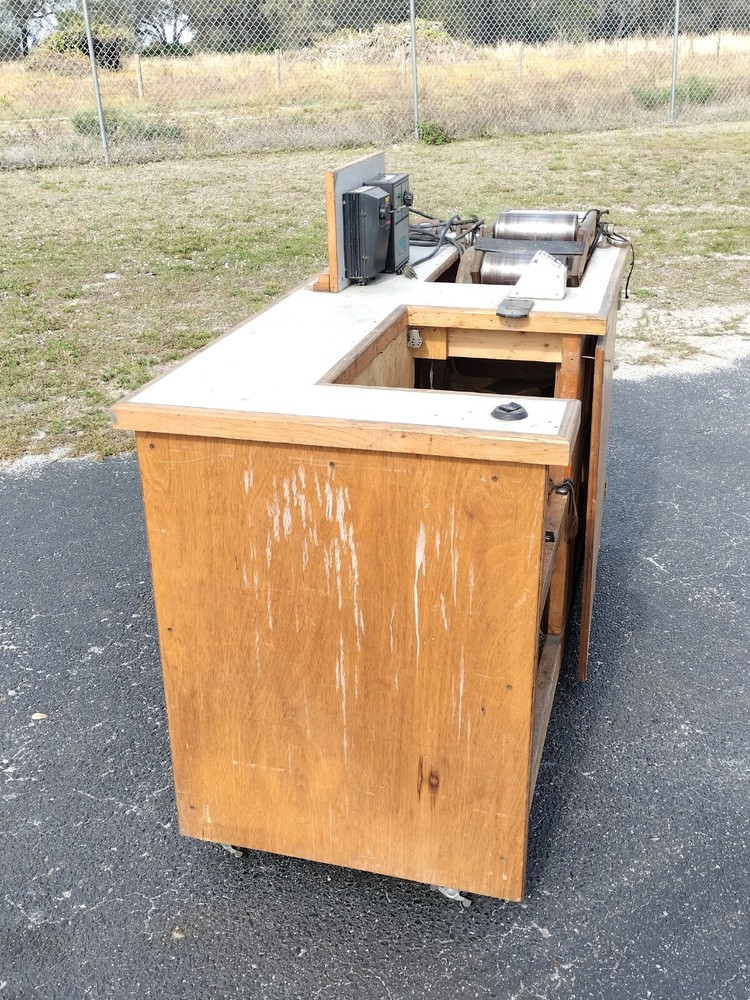 Custom Leeson Speedmaster Roller Press Table w Motor + Gearbox - 4 Cable or Wire