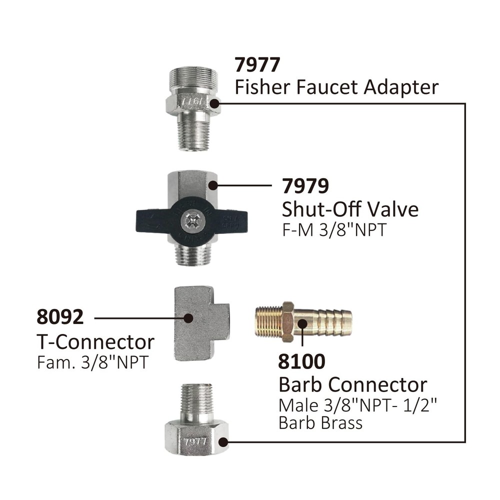 Faucet Adapter- Fisher, 7977