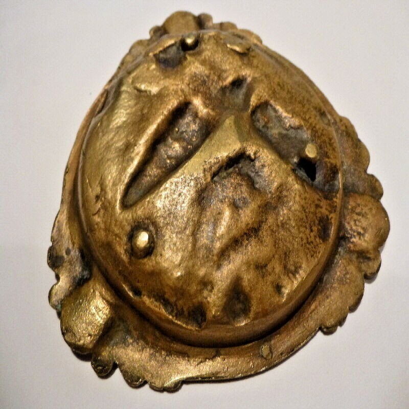 WORLD WAR TWO DINANT BELGIUM BRASS ASHTRAY
