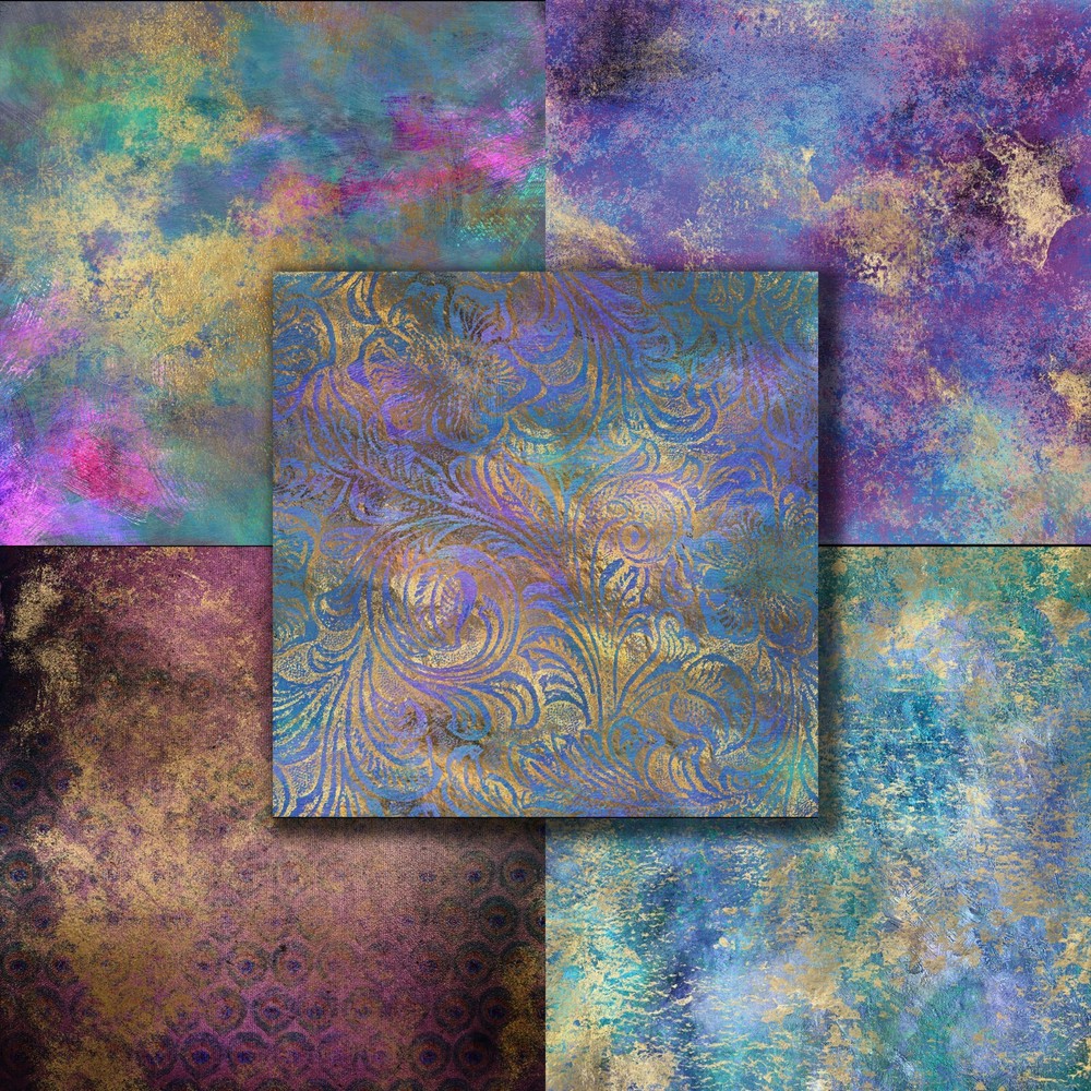 ABSTRACT PEACOCK - Paper Pack