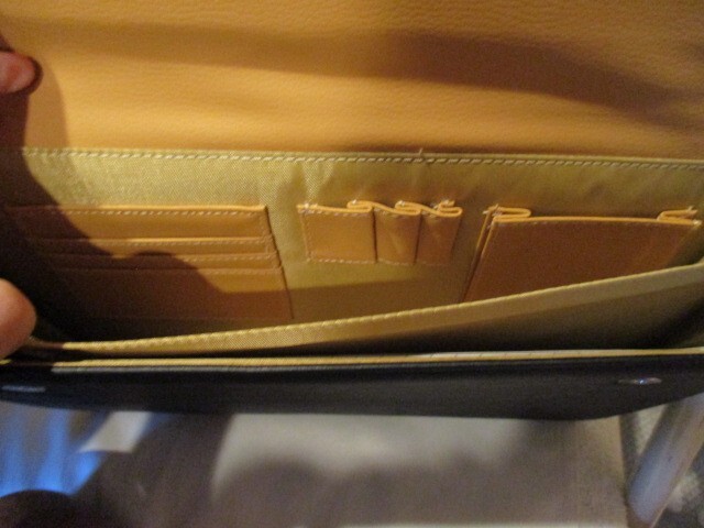 AVON 2009 President's Recognition Program "Envelope Organizer" Black/ Gold w/Pad
