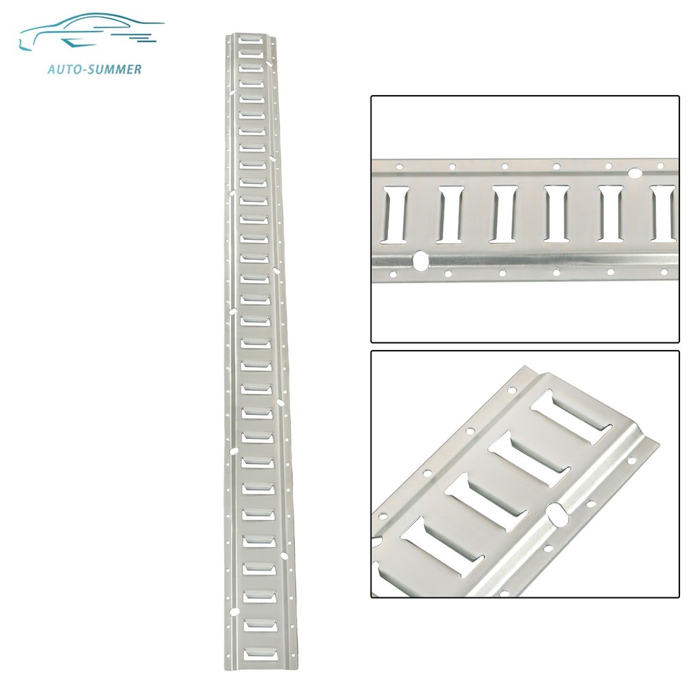 4pc Durable Carbon Steel E Track Tie Down Rail Kit Silver Galvanized Replacement