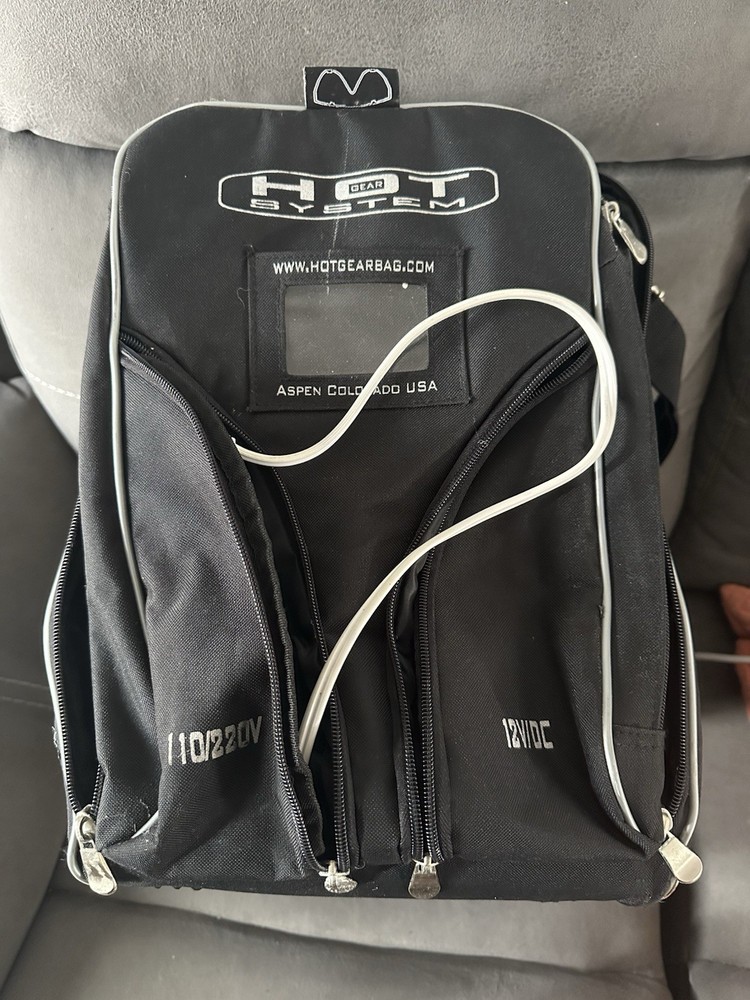 HEATED Ski Boot bag by Hot Gear. With Strap. Car lighter adapter.