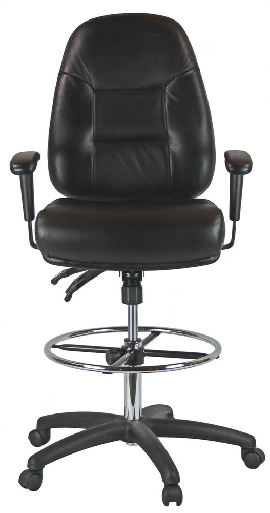 Harwick Multi-Function Leather Drafting Chair [100KL]