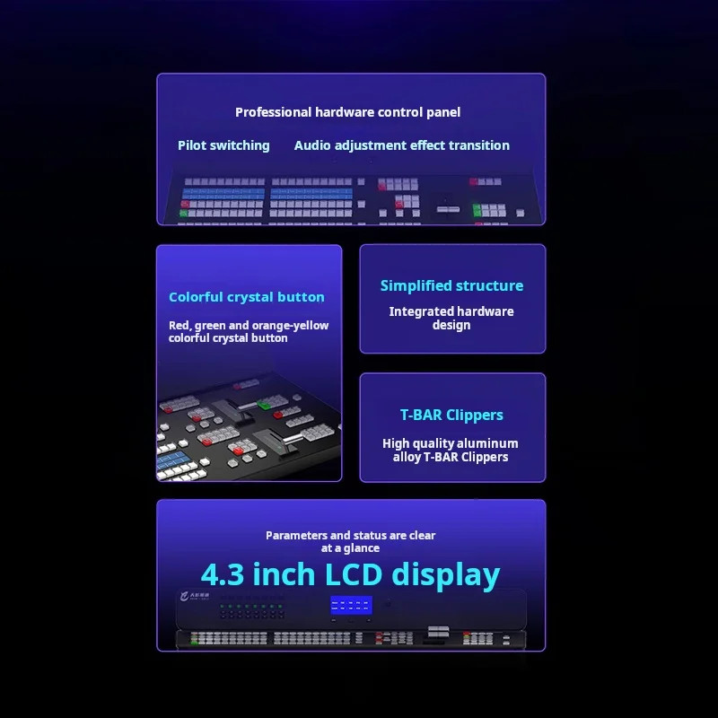 TYST TS-18 Broadcast Video Switcher Atem Control Panel Multifunctional System