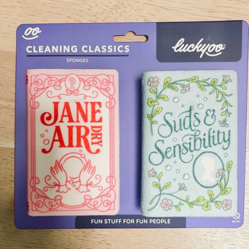 Luckyoo- Book Sponge Set NWT