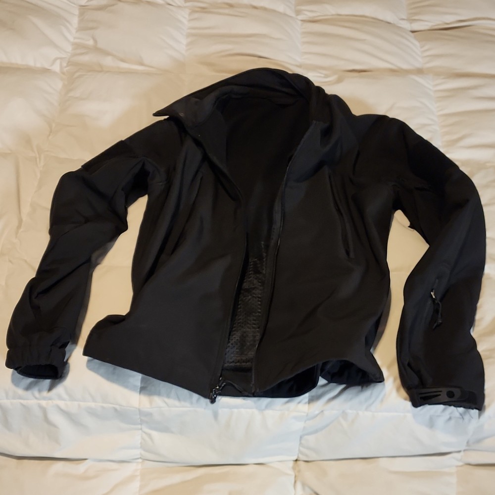 Rothco Tactical Black Jacket Size L Polyester High Density Fabric