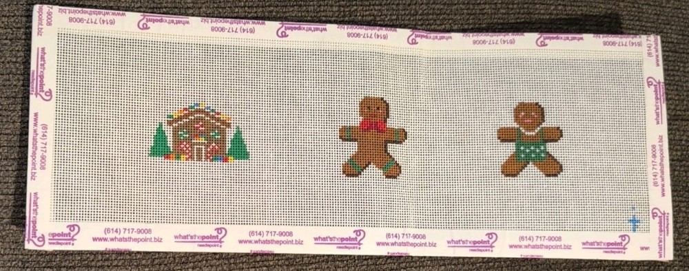 3 Christmas Themed Needlepoint Canvas