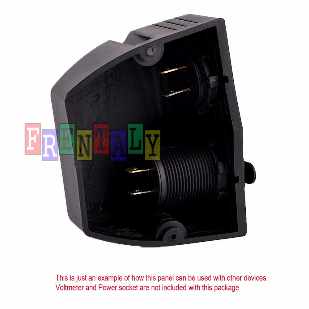 2 Holes Tent Base Panel USB Socket/Voltmeter/Power Socket Holder Car Truck Boat