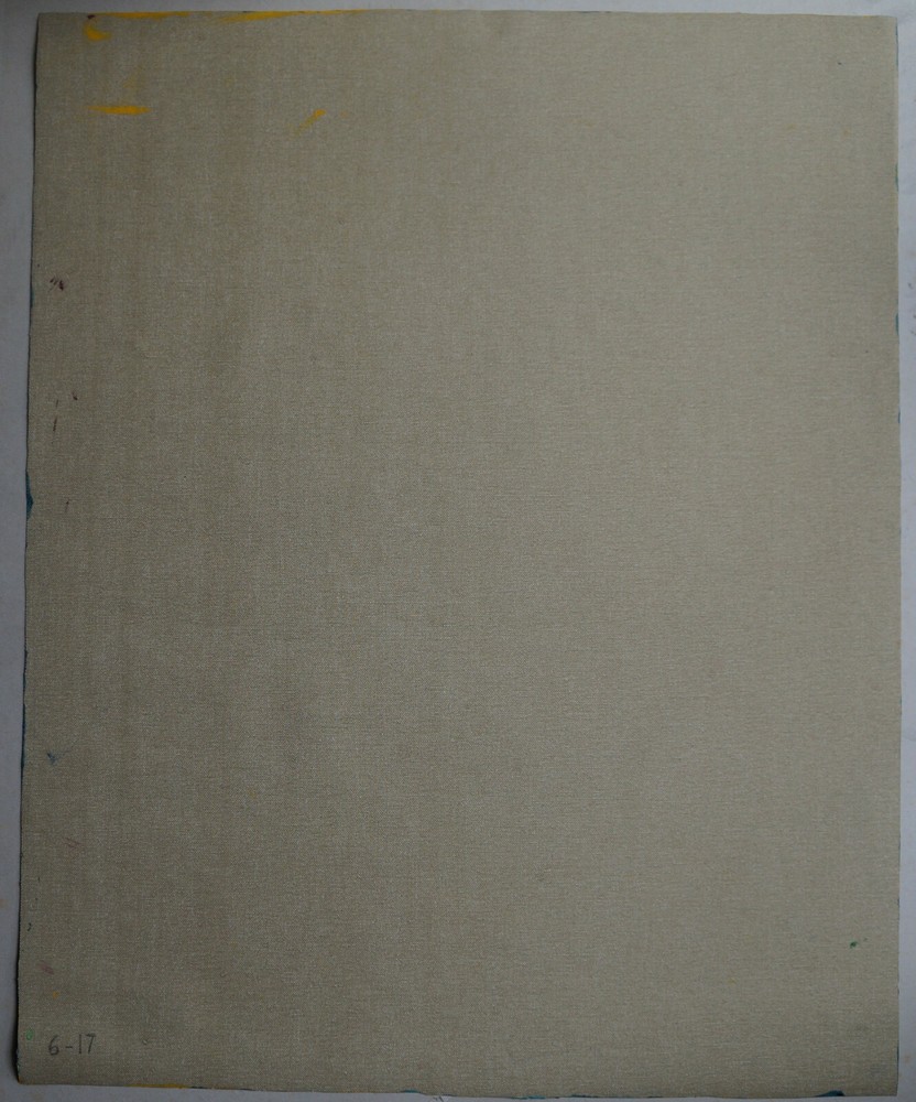 Acrylic on Canvas Composition Abstract - Signed TEMPE (20th)