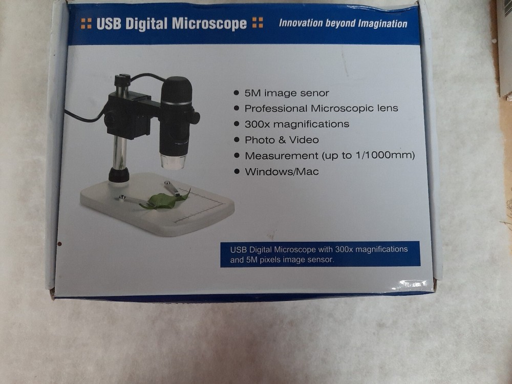 USB Digital Microscope, With 300x Magnifications And 5M Pixels Image Sensor