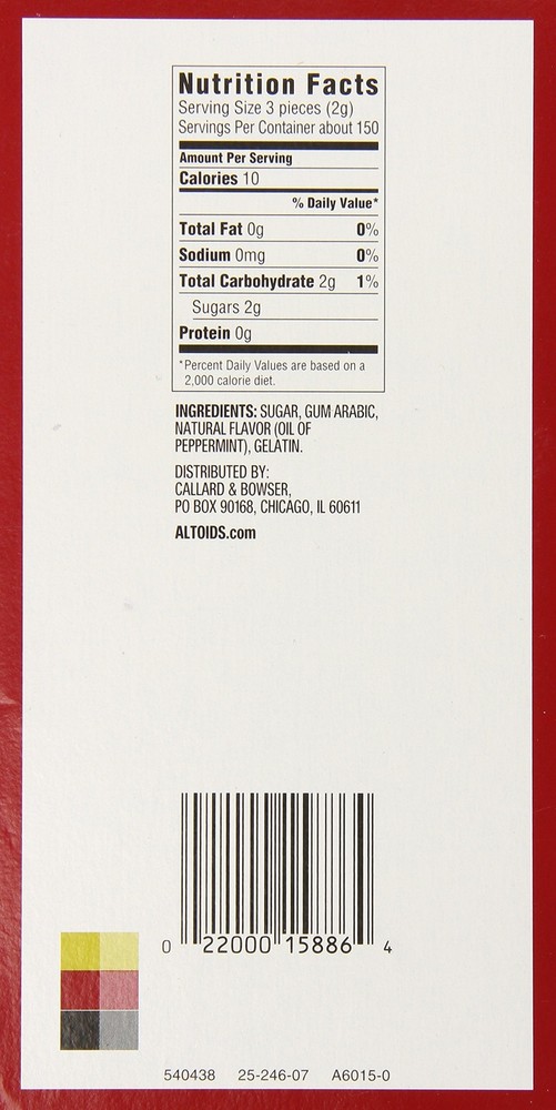 Altoids Peppermint Mints, 6 Count