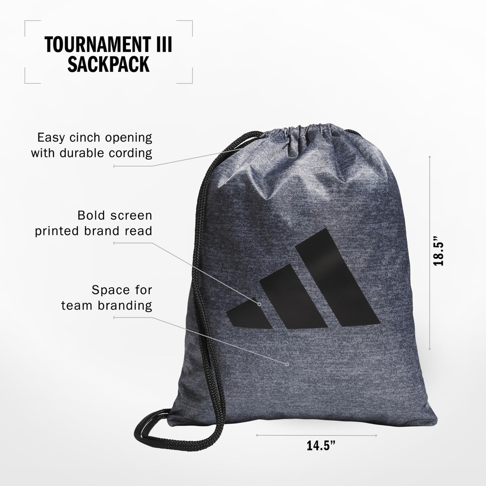 Tournament 3.0 Sackpack Drawstring Bag Lightweight Backpack One Size