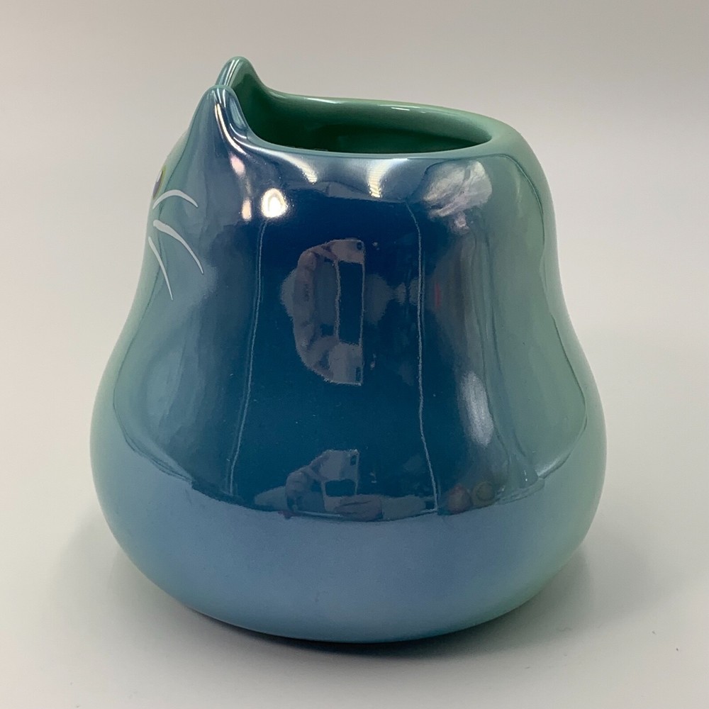 Disney Mug Cup Ceramic 22 oz Cat Green Glassy
