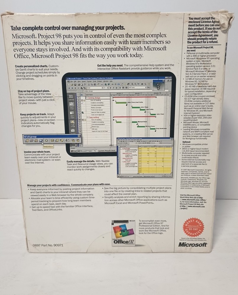 Microsoft Project 98 Full Version For PC Complete