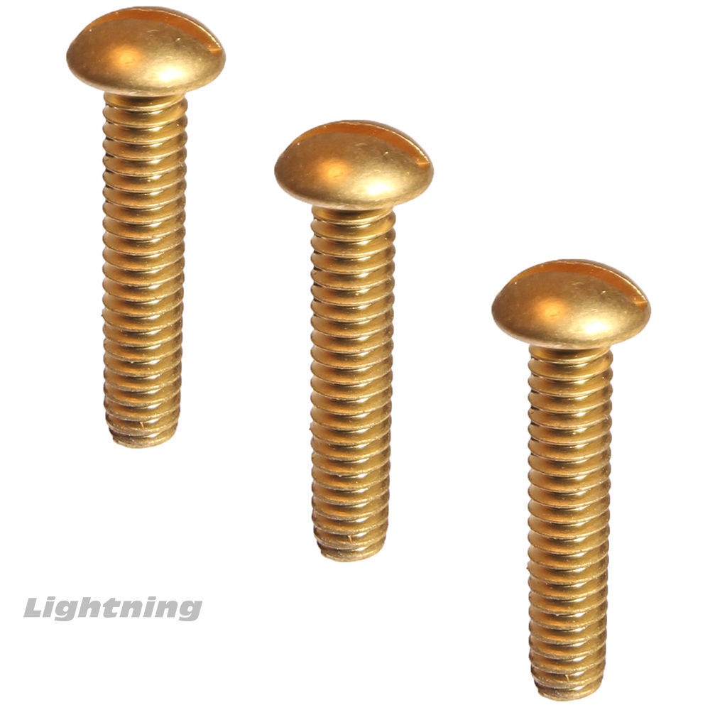 4-40 x 3/16" Round Head Machine Screws Solid Brass Slotted Drive Qty 100