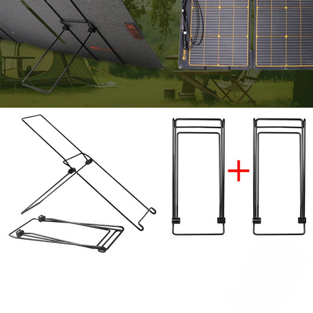 Carbon Steel Solar Panel Stand Mounting Bracket Quick Adjustment Holder Foldable