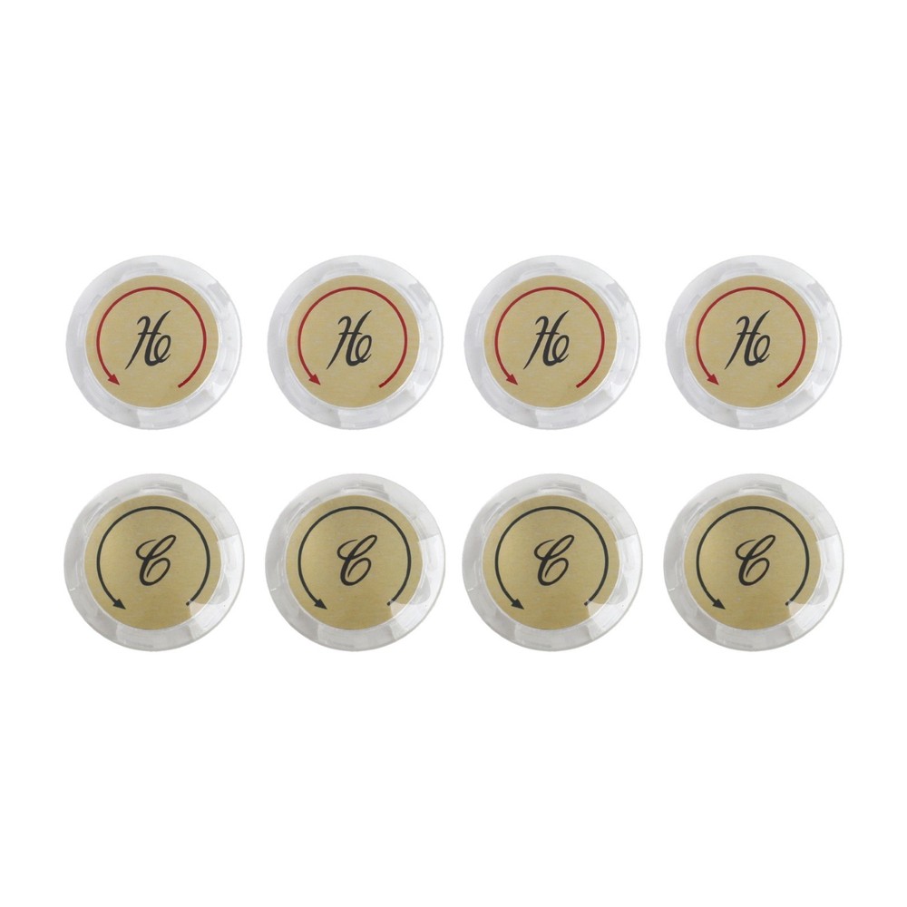 Replacement Faucet Index Button Set for Standard Double Handle Faucets