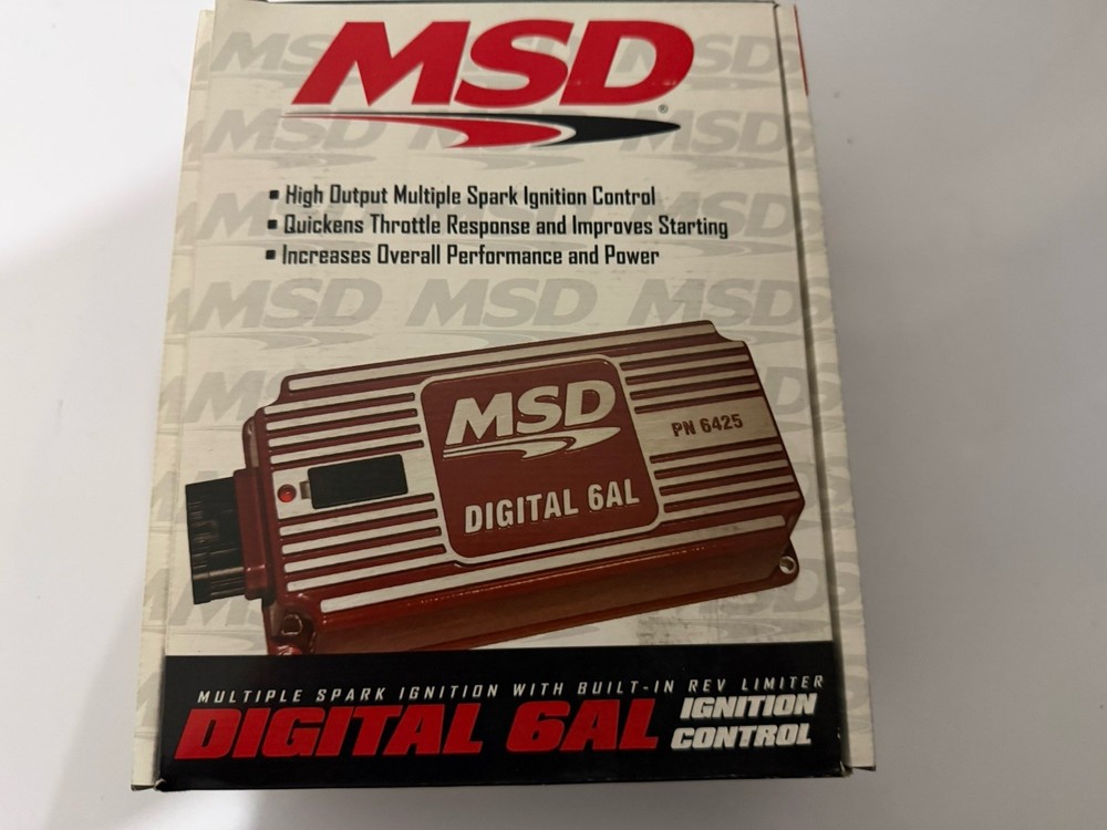 NEW - MSD 6425 Digital 6AL Ignition Control with Rev Control Red