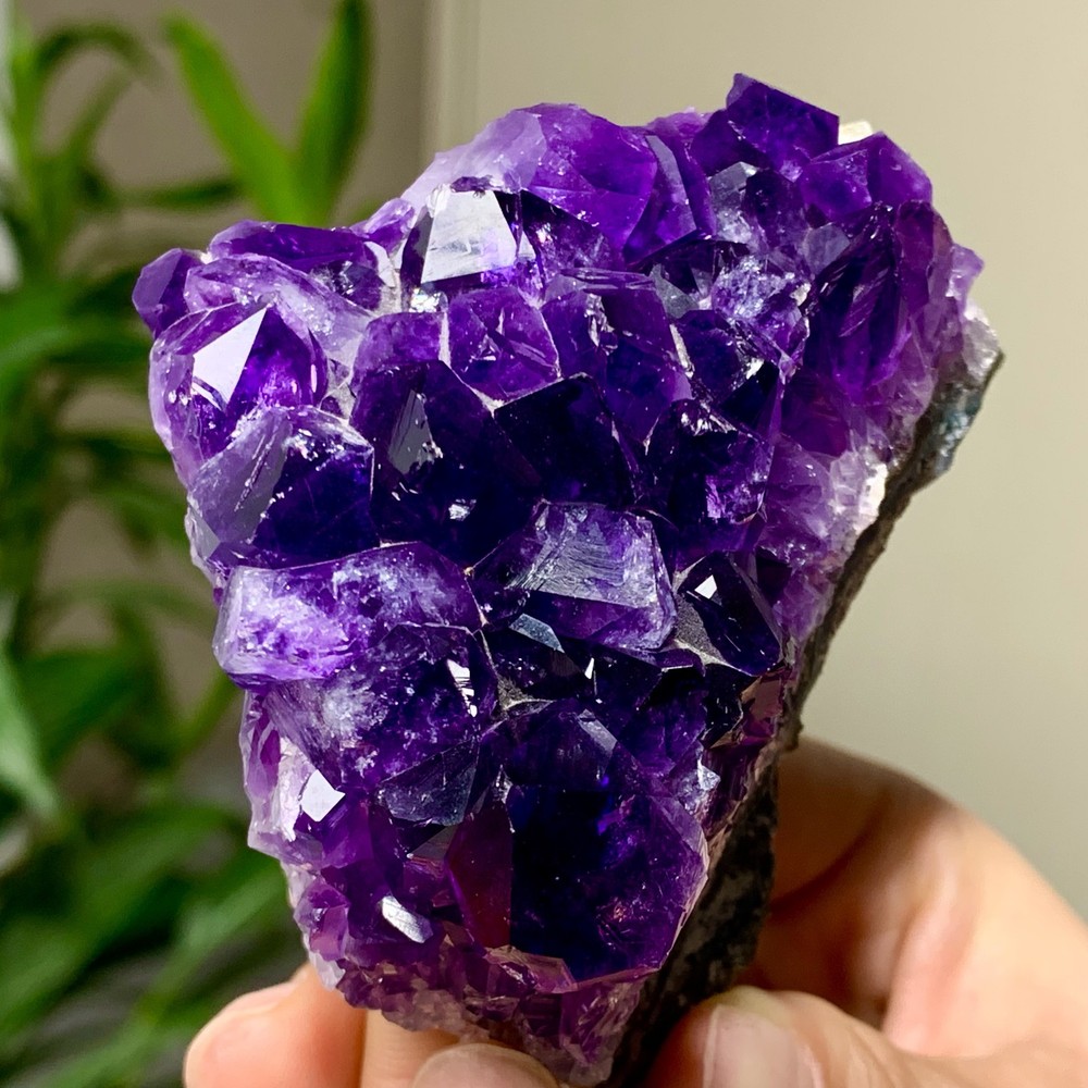 235G Natural Amethyst geode quartz clustercrystal specimen Healing