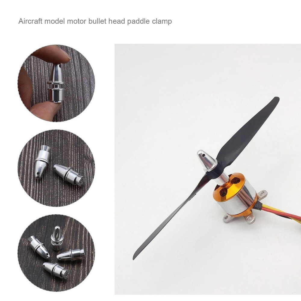 Micro Traders 4pcs 4mm Propeller Adapter Aluminum