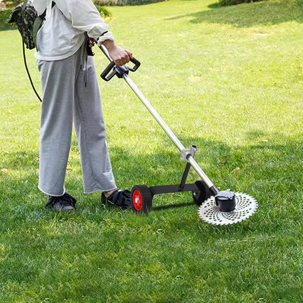 String Trimmer Support Wheel Walk Behind Auxiliary Wheel Adjustable Hight