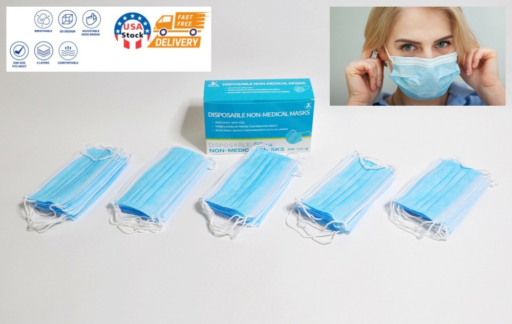 2000 Face Masks - One Case (40 boxes)