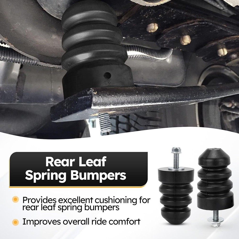 2pcs Rear Axle Leaf Spring Bumper Stop 1C3Z4730AA For 2000-2005 Ford Excursion
