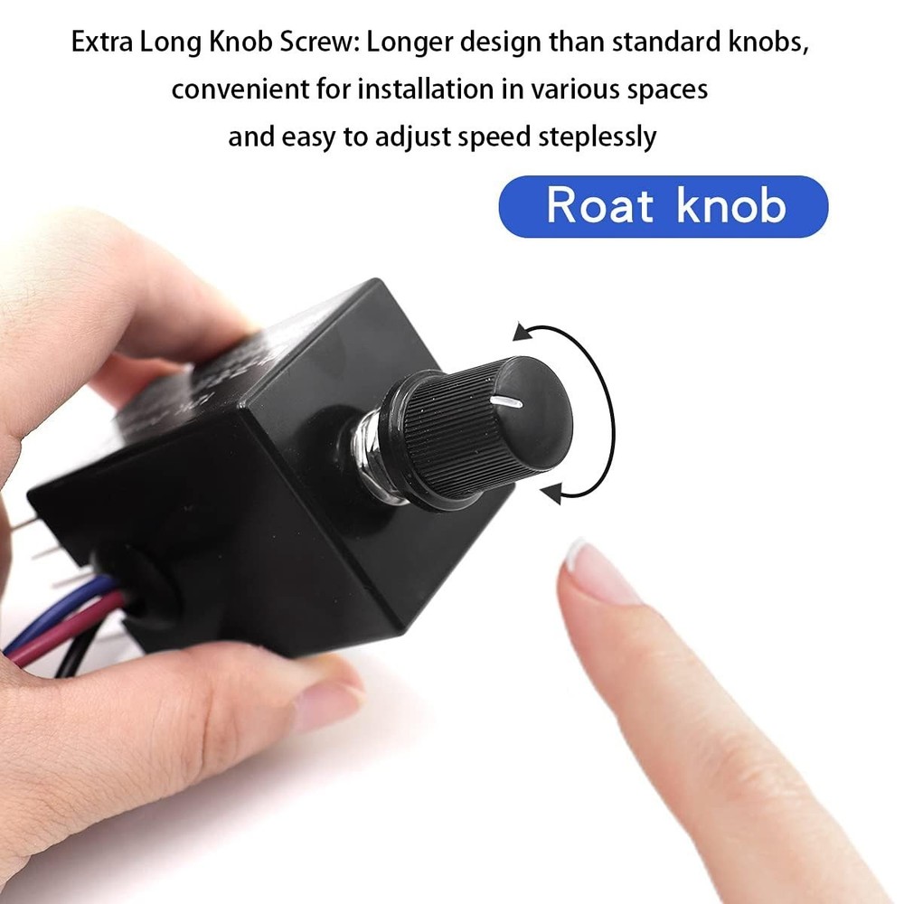 2 PCS 12V 24V DC Motor Speed Controller Adjustable Knob Electronic Regulator