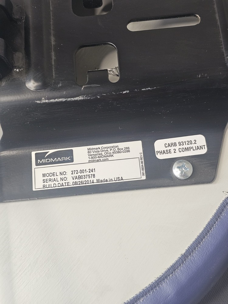Ritter 272 Exam Stool Pneumatically Adjustable Midmark USA