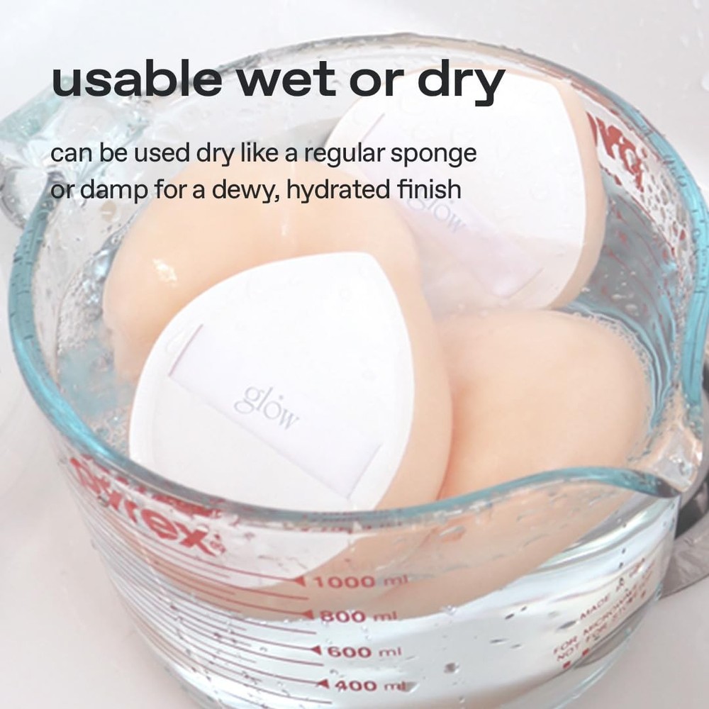 Mini Cloud Sponge 3EA - Effortless Makeup Application with Rubycell Technology